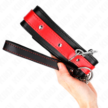 KINK - NECKLACE WITH RED STRAP 65 CM AJUSTABLE 36-43 CM X 5 CM