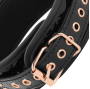 BEGME - BLACK EDITION COLLAR WITH NIPPLE CLAMPS WITH NEOPRENE LINING