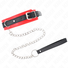 KINK - BASISMODELL HALSBAND MIT LEINE 65 CM MODELL 3 ROT 53 X 5 CM