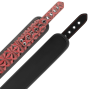 BEGME - COLAR EDIO VERMELHA COM BRAADEIRAS COM FORRO DE NEOPRENE