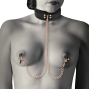 COQUETTE CHIC DESIRE - COLAR FANTASY NIPPLE CLAMP COM FORRO DE NEOPRENE