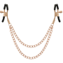 COQUETTE CHIC DESIRE - CLIPS PER CAPEZZOLI IN METALLO FANTASIA CON CATENA
