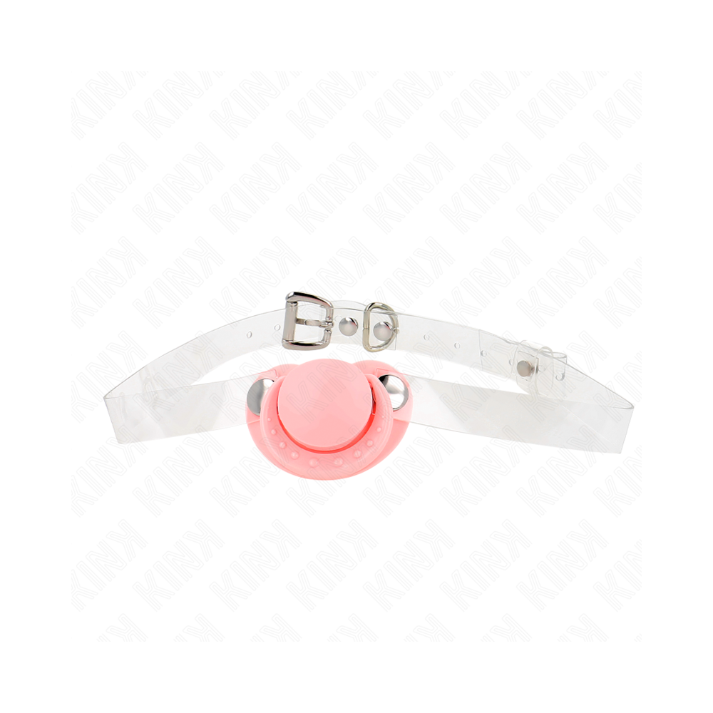 KINK - GAG EN FORME DE SUCETTE ROSE 5,5 x 4 CM AJUSTABLE 43-60 CM