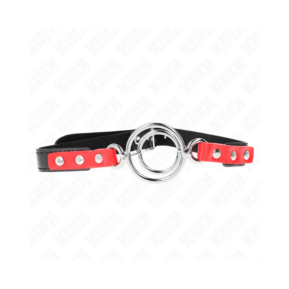 KINK - GAG CON O-RING MULTIPLI 4/4,8 CM ROSSO 38 X 56 CM