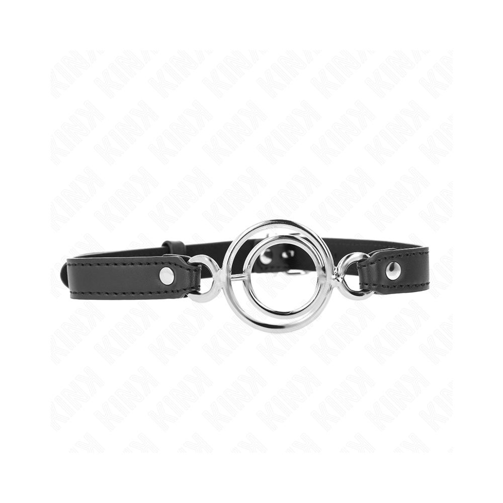 KINK - GAG WITH MULTIPLE O-RINGS 5 CM BLACK 63 X 2.5 CM