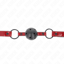 KINK - SHINY LEATHERETTE BALL 4.5 CM GAG 63.5 X 2 CM ADJUSTABLE 41 X 59 CM