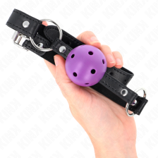 KINK - HOLLOW HARD PURPLE BALL 4.5 CM GAG 63.5 X 2 CM