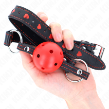 KINK - HOHLHARTER ROTER BALLKNEBEL MODELL 2 65 x 2,5 CM