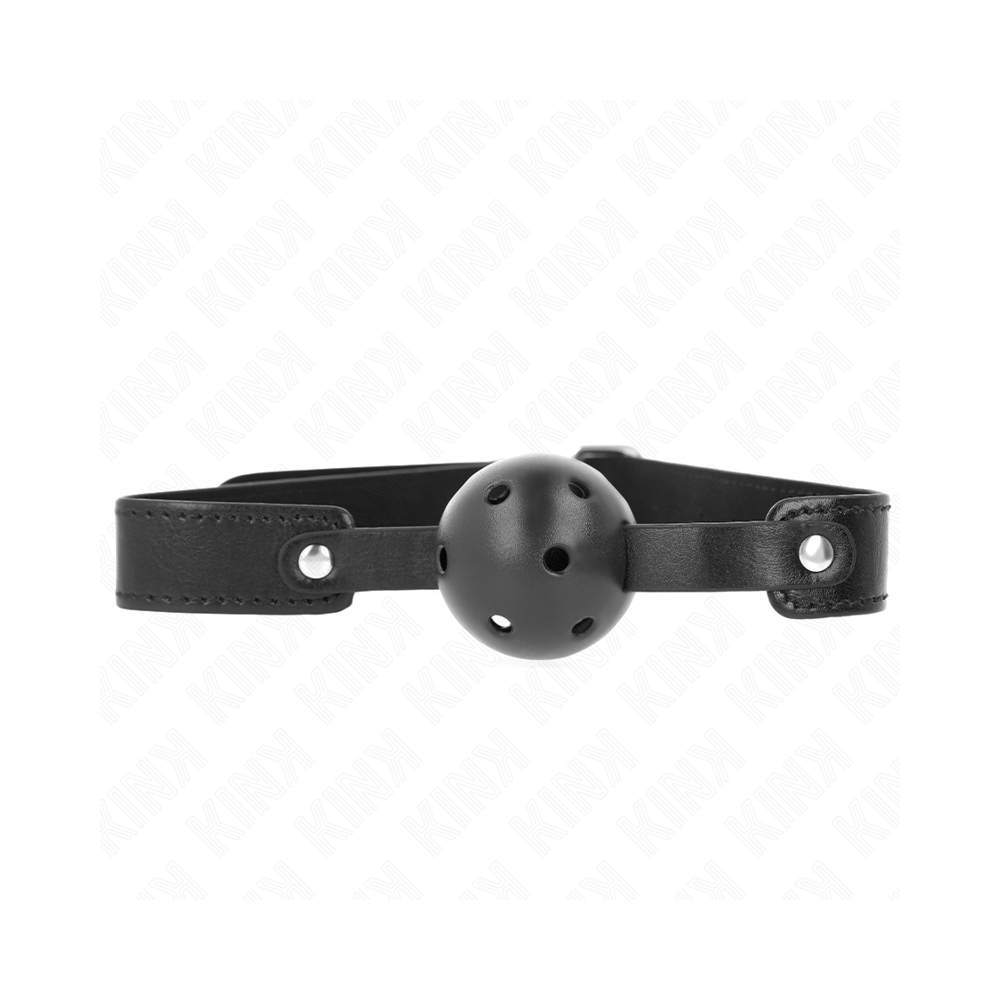 KINK - BLACK BREATHABLE BALL 4.5 CM GAG 65 x 2.5 CM