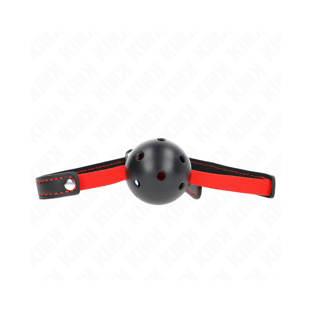 KINK - HOLLOW HARD MOUTH 4.5 CM GAG WITH ELASTIC BELT 56 x 1.5 CM