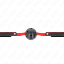 KINK - HOLLOW HARD MOUTH 4.5 CM GAG WITH ELASTIC BELT 56 x 1.5 CM