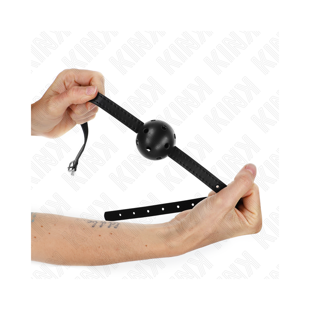 KINK - SIMPLICITY BLACK BREATHABLE BALL 4.5 CM GAG 62 x 1.5 CM