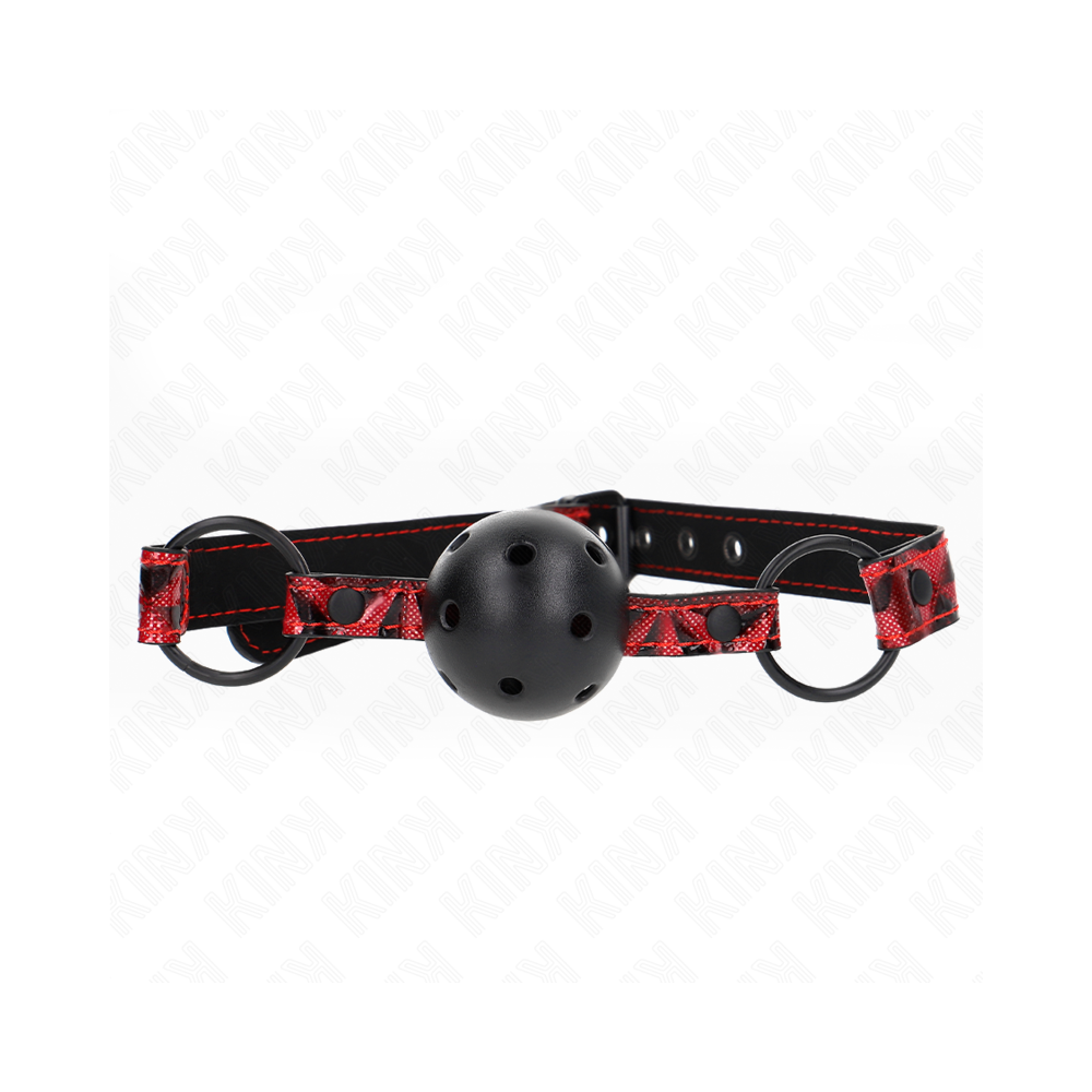 KINK - RAUTENMUSTER-BALL 4,5 CM GAG MODELL 2 64,5 CM VERSTELLBAR 42-60 CM