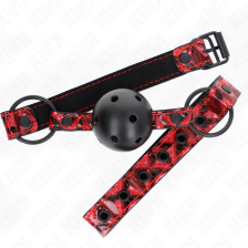 KINK - RAUTENMUSTER-BALL 4,5 CM GAG MODELL 2 64,5 CM VERSTELLBAR 42-60 CM