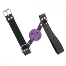 KINK - PALLA TRASPIRANTE BAVAGLIO 4 CM CON DOPPIO RIVETTO VIOLA 62,5 x 2,5 CM REGOLABILE 42-58 CM