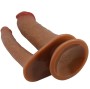 PRETTY LOVE - HULBERT DUPLO REALISTA DILDO COM VIBRAÇÃO MULATO