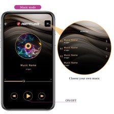 PRETTY LOVE - VIBRATEUR CONTRÔLÉ PAR APPLICATION LEVIATHAN VIOLET