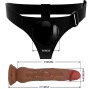 PRETTY LOVE - KYTON UNIVERSAL HARNESS BRIEFS WITH SQUIRTING DILDO 19 CM MULATO