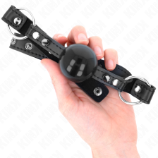 KINK - BALL 4 CM GAG WITH TIP RIVET AND SNAP LOCK 65 x 2 CM