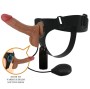 PRETTY LOVE - CALCINHA UNIVERSAL COM DILDO VIBRATÓRIO E SQUIRTING 15,5 CM MULATO