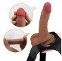 PRETTY LOVE - CALCINHA UNIVERSAL COM DILDO VIBRATÓRIO E SQUIRTING 15,5 CM MULATO