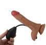PRETTY LOVE - UNIVERSAL HARNESS SLIP MIT VIBRIERENDEM UND SQUIRTING-DILDO 15,5 CM MULATO