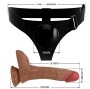PRETTY LOVE - SLIP UNIVERSALE CON DILDO VIBRANTE E SQUIRTING 15,5 CM MULATO