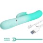 PRETTY LOVE - VIBRATORE MULTIFUNZIONE CONIGLIO GIGI VERDE ACQUA