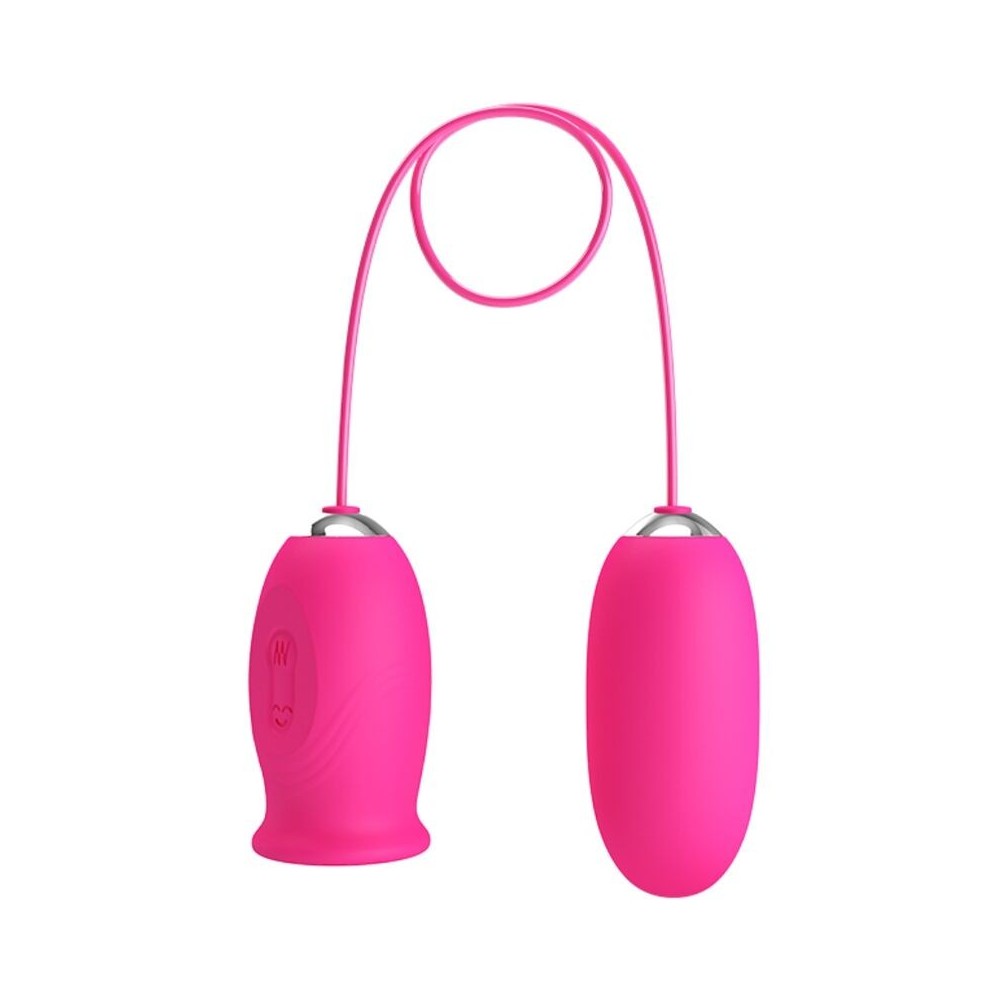 PRETTY LOVE - Ovulo vibrante a forma di margherita + lingua stimolante per il clitoride ROSA