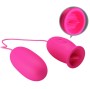 PRETTY LOVE - OVO VIBRADOR DAISY + LÍNGUA ESTIMULANTE DE CLITÓRIS ROSA