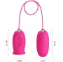PRETTY LOVE - DAISY VIBRATING EGG + CLITORIS STIMULATING TONGUE PINK