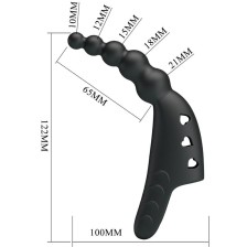 PRETTY LOVE - VIBRADOR DE DEDO JORDIN 10 VIBRAÇÕES PRETO