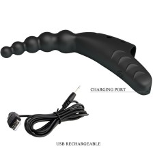 PRETTY LOVE - VIBRADOR DE DEDO JORDIN 10 VIBRAÇÕES PRETO