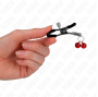 KINK - PINCE À METON DOUBLE CLOCHE ROUGE 6 CM