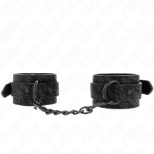 KINK - PUNHOS COBERTOS DE RENDA ESCURA PRETO AJUSTÁVEL 19-26 CM