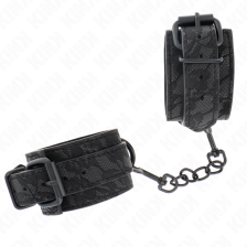 KINK - PUNHOS COBERTOS DE RENDA ESCURA PRETO AJUSTÁVEL 19-26 CM