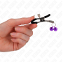 KINK - PINCE À METON DOUBLE CLOCHE VIOLET 6 CM