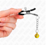 KINK - PINCES À METON PENDENTIF JINGLE BELL OR 6 CM