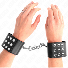 KINK - WRIST RESTRAINTS WITH SNAP FASTEN BLACK ADJUSTABLE 19-24 CM X 5.5 CM