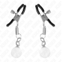 KINK - GLASPERLEN-NIPPELKLAMMERN SILBER 6 CM
