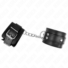 KINK - 3 D-RING HANDGELENKFESSELN VERSTELLBAR SCHWARZ 17,5-25 CM X 6 CM