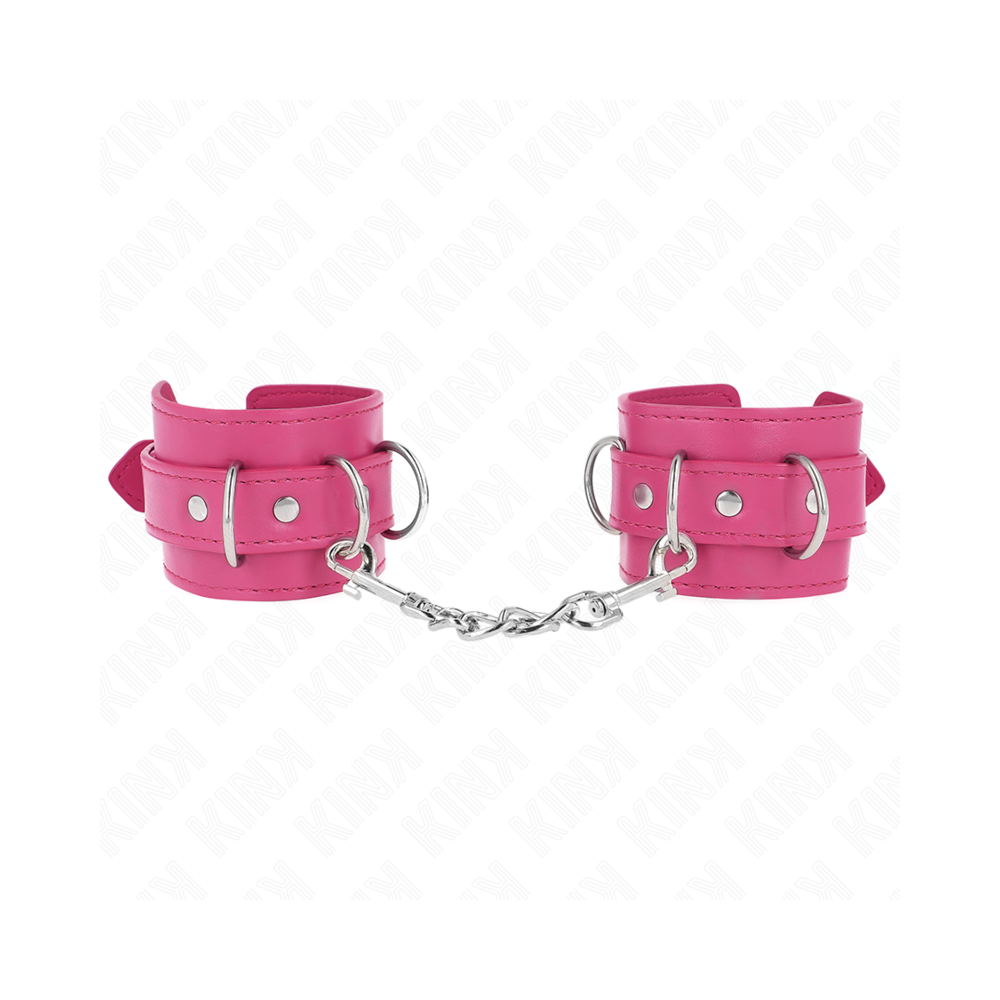 KINK - 3 APPAREILS-POIGNETS AJUSTABLES ROSE 17,5-25 CM X 6 CM