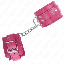 KINK - 3 D-RING WRIST RESTRAINTS ADJUSTABLE PINK 17.5-25 CM X 6 CM