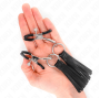 KINK - PINCES À TÉLÉMONS À PAMPONS EN CUIRETTE 6 CM