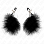 KINK - PINZA PER CAPEzzoli PIUMA NERA 7 CM