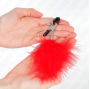 KINK - PINZA PER CAPEZZOLI PIUMA ROSSO 7 CM