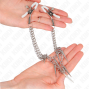 KINK - NIPPLE CLAMPS WITH SPIKES CHAINS 30 CM