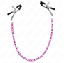KINK - MORSETTI PER CAPEZZOLI A CATENA VIOLA 30 CM