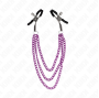 KINK - PINZE PER CAPEzzoli CON 3 CATENE VIOLA 20/23/28 CM