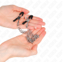 KINK - PINZE PER CAPEzzoli CON 2 CATENE SPESSE ARGENTO 20/23 CM
